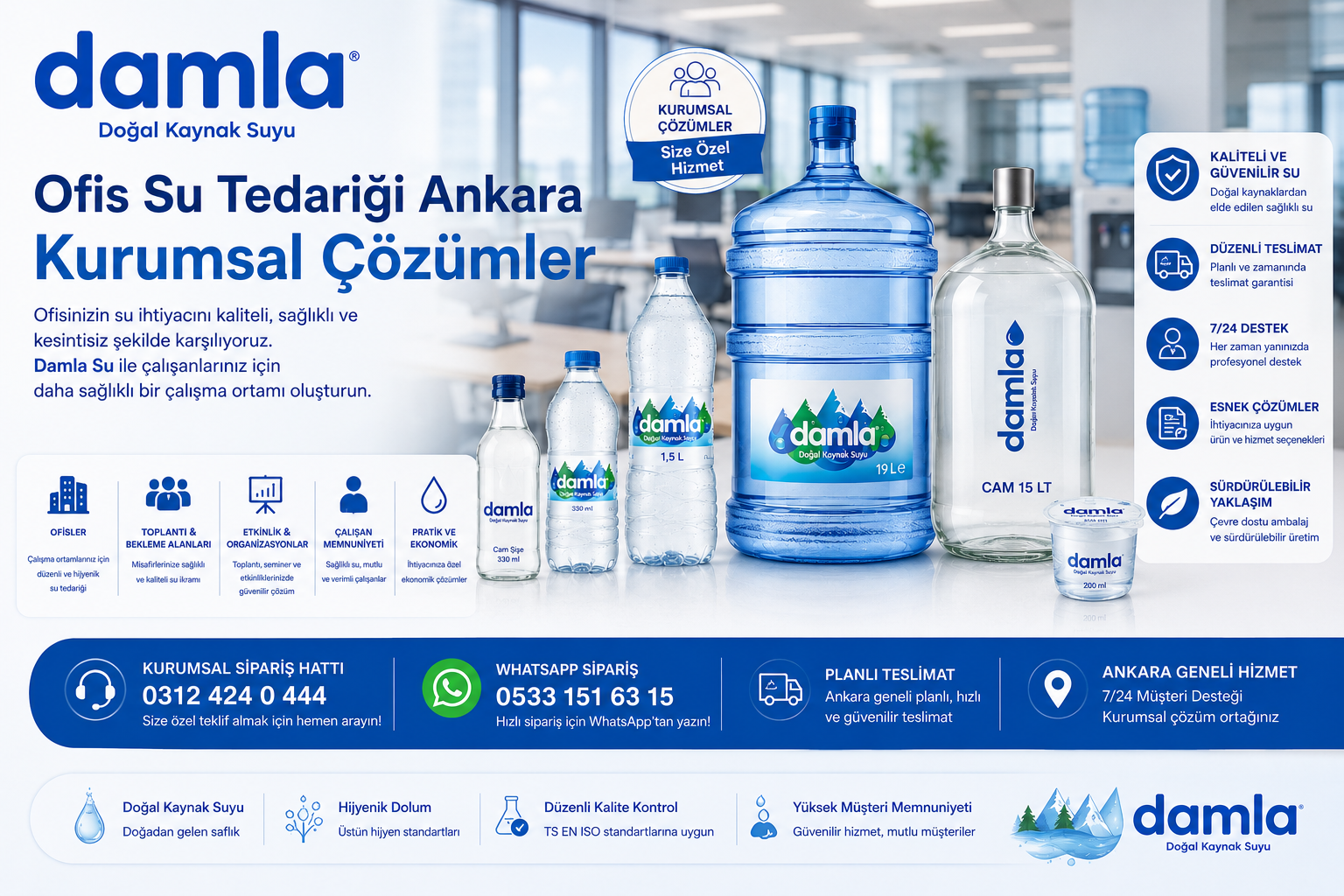 Ofis Su Tedariği Ankara - Kurumsal Çözümler